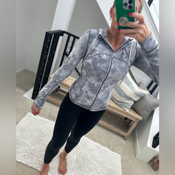 Lululemon Hooded Define Jacket Marble Gray Athleisure Workout | Size 6 - Picture 3 of 14